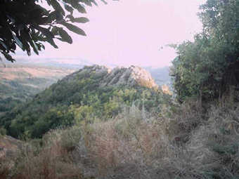  Toscana:
Ausblick von einem Bergdorf